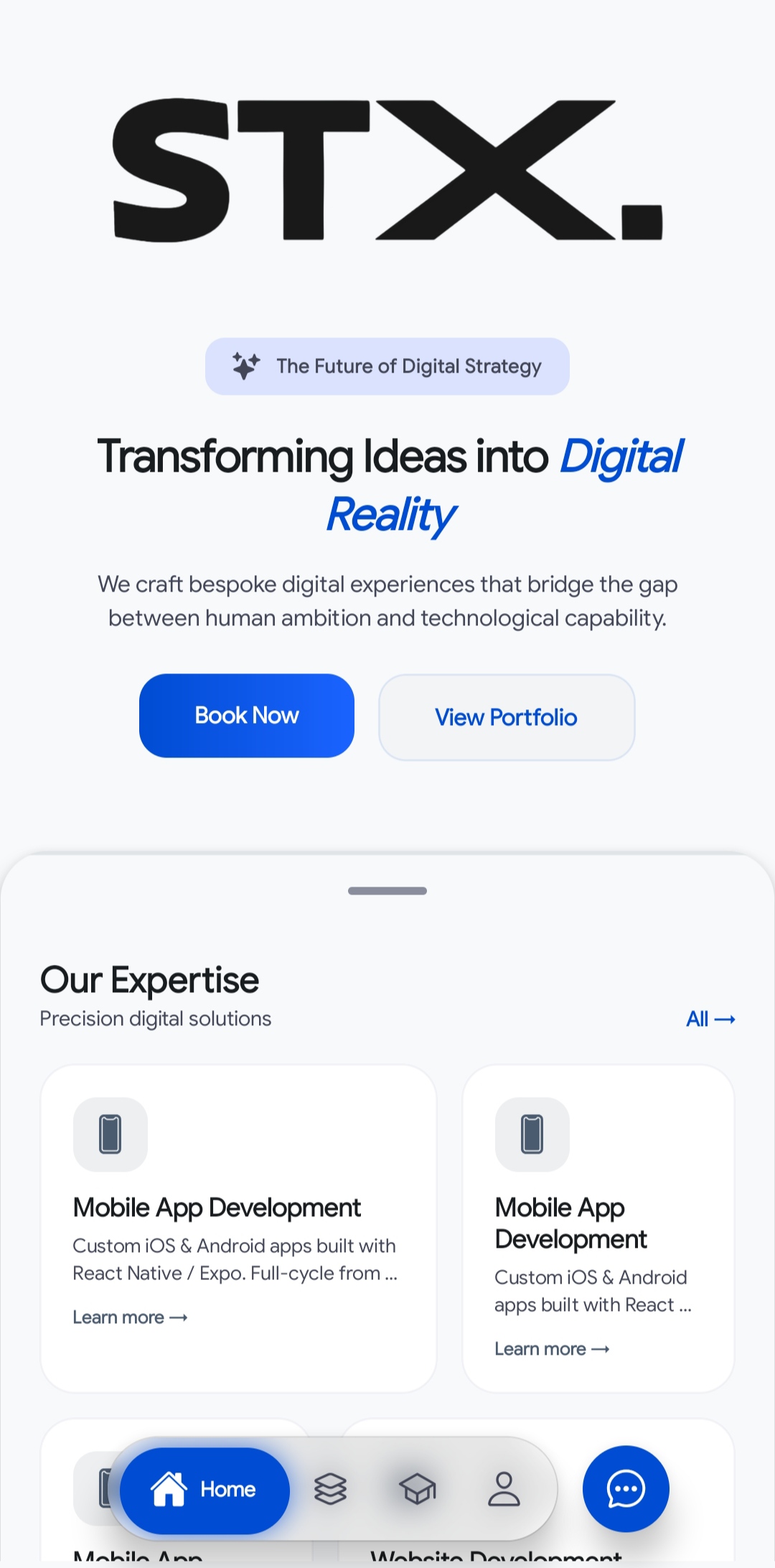 STx agency portfolio application