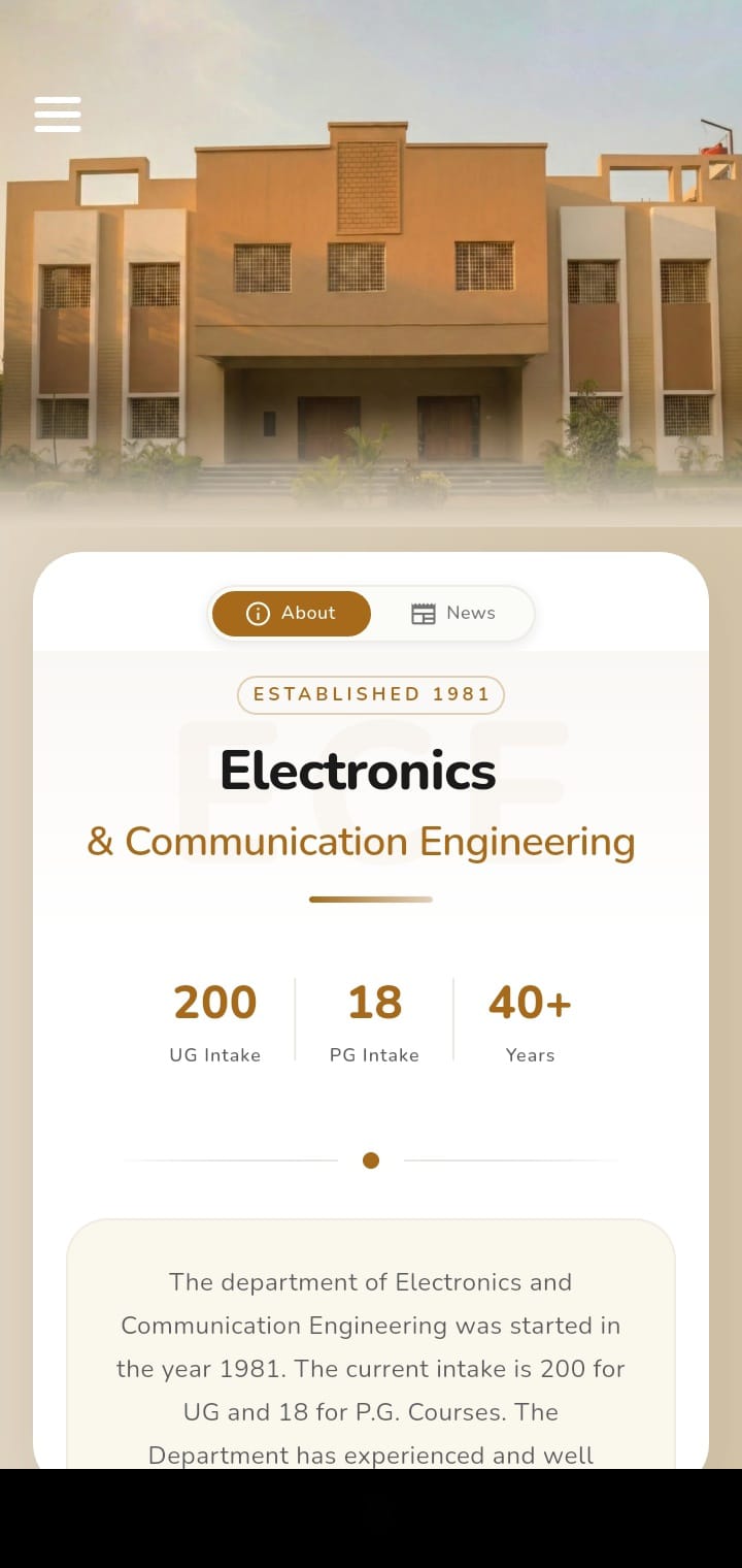 College schedules mobile portal preview